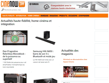 Tablet Screenshot of cinenow.fr